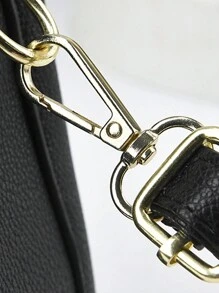 PLANEE 女士挎包 商务休闲简约纯色大容量 适合聚会 适合商务/通勤/工作/办公室 适合女性、新手和白领工作者 办公包 - 黑色 - 查看 11