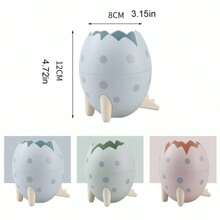 1入組恐龍蛋設計牙刷架儲物架 - 彩色 - 查看 2