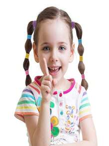 300 Pcs/Bag Children Cute Cartoon Elastic Hair Bands Baby Girls Lovely Srunchies Rubber Bands Kid Hair Accessories Set,Bag Only Show,OPP Bag Packing