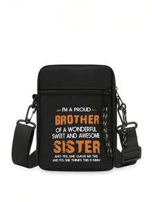 男士小号斜挎包，单肩迷你小号单肩包，斜挎小背包，轻便的男孩斜挎包，多功能，防水，适合学校户外，时尚，男士礼物，单肩包斜挎包侧包方形包黑色包，适合旅行度假，情人节男士礼物 - 黑色 - 查看 4