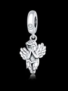 1個流行的925純銀閃光魅力珠,適合女士手鏈手環diy珠寶製作,精美珠寶 - 銀色 - 查看 14