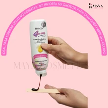 Cold Wax For Hair Removal, Liquid Hair Removal Strips - Hair Removal Paper - 100 Pieces, Does Not Irritate, Softens The Skin With Beeswax And Aloe Vera - Burgundy - View 5