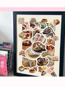 60pcs/Set Popular Cake Dessert Stickers, Ins Style Creative Decoration For Notebook, Stationery, Planner - Multicolor - View 4