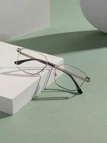 1 件复古眼镜，韩式超大镜框眼镜 - 彩色 - 查看 6