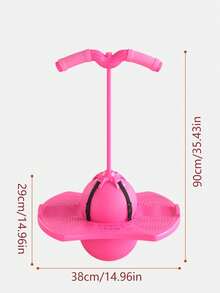 1入隨機顏色跳跳彈,成人平衡和健身運動彈性青蛙跳跳球玩具 - 彩色 - 查看 7