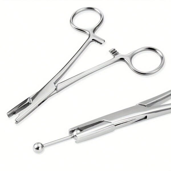 1pc Professional Sterile Stainless Steel Dermal Anchor Holding Tool