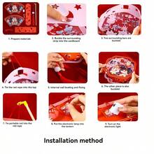 1入組龍燈diy材料包,可攜帶自發光,適用於兒童的新年和元宵節 - 新年DIY手提燈籠 - 查看 8