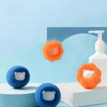 1入組隨機顏色海綿洗衣球,有助於清潔、去毛、防纏結等等 - 隨機色 - 查看 3