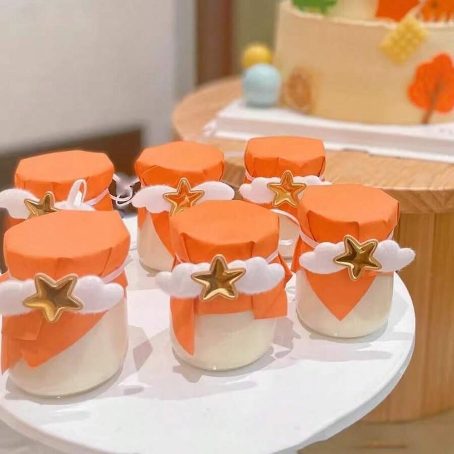 6入組玻璃布丁杯,適用於湯、小吃、副菜、水果沙拉、優格果凍、品嚐、燕麥粥、麥片、優格、甜點和堅果等 - 黃色 - 查看 1