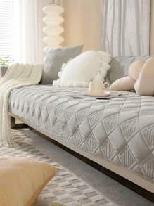 1入通用全季節沙發墊,現代極簡防滑沙發座套,防塵,防污,可洗沙發套 - 淺灰色 - 查看 1