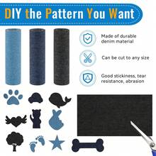 4pcs/Set Diy Decorative Embroidery Patches For Denim Jeans, Clothing Repair, Jacket, Backpack, Punk Style Clothing Accessories, Sewing Applique - Multicolor - View 3