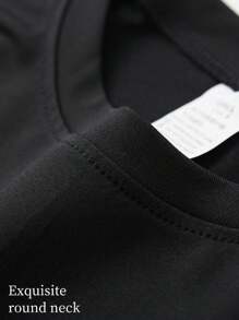 Solid Color Compressed Outdoor Fitness Round Neck Long Sleeve Sports T-Shirt, Summer