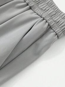 Men's Straight-Fit Thickened Pants - Light Grey - View 4