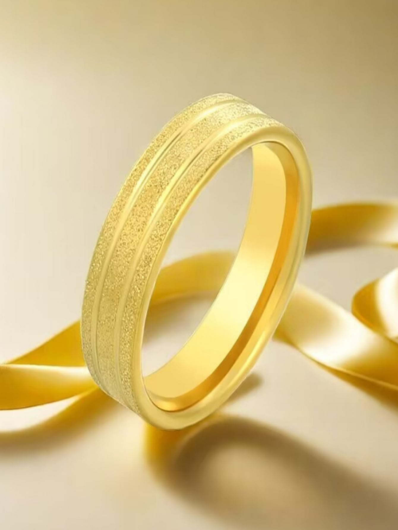 1 Stück Modischer Matter Ring, Persönlichkeitstitanstahlring, Party