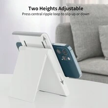 SAIJI Tablet Stand For Desktop Lightweight Portable Adjustable Black Phone Holder Stand - Grey - View 3