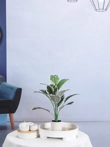 1 束人造植物葉子,長約 15.74 英寸,12 片葉子；仿熱帶大葉子,非常適合室內或室外裝飾、熱帶婚禮插花、家居裝飾和房間裝飾 - 彩色 - 查看 3