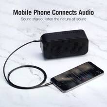 VENTION 2.5mm To 3.5mm Jack Cable, 3.5mm Male To 2.5mm Plug, Car Auxiliary Audio Cable, Stereo Socket, Gold-Plated Audio Adapter For Android Smartphones, Tablets And MP3 Players - Black - View 3