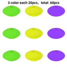 30/60pcs Diy Mardi Gras Themed Silicone Beads Set: Round Beads, Flat Round Beads, Abacus Beads, Hexagonal Beads, Octagonal Beads, Square Beads. Materials, Safe And , For Making Necklaces, Bracelets, Keychains, Phone Chains, Etc. - Bead - View 20