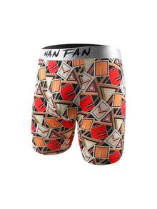 4入組男孩柔軟、透氣、快乾、抗菌、印花短褲/游泳褲 - 彩色 - 查看 3