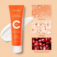 50克維生素c石榴萃取物腋下美白霜,保濕滋養,男女皆宜,適合旅行 - 黃色 - 查看 3