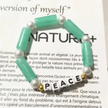 4pcs Beads Peace Letter Bracelets With Love Pendant For Women Girls Gifts Friends - Peace Single Piece - View 20