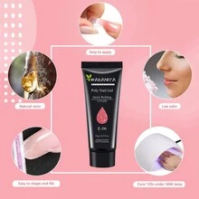 Kit Para Uñas De Gel De Poliéster En 10 Colores Ideales Para Principiantes Y Extensiones De Uñas Profesionales, Arte De Uñas Diy En El Hogar - Naranja Coral - Ver 8