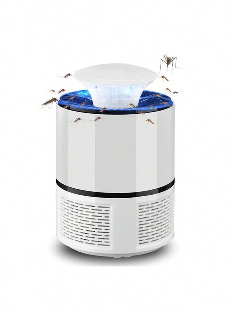 Usb蚊蟲殺蚊燈,體溫模擬和聲波吸引,家用蚊蟲驅除燈 - 白色 - 查看 1