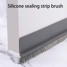 1pc Door Bottom Dustproof Seal Strip - Grey - View 3