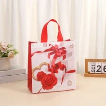 12pcs Waterproof Non-Woven Handbag Gift Bag/Shopping Bag For Valentine'S Day - 3 - View 6