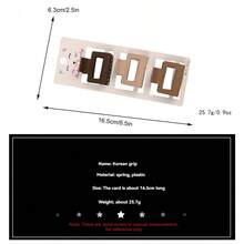 3入組咖啡色流行髮夾，提供多種風格選擇：髮夾夾子、馬尾掛飾、髮夾，髮簪 - 花朵狀 - 查看 4