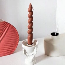 European Modern Style Creative Resin Dragon Claw Candlestick Decoration For Home Romantic Candle Holder - White - View 1