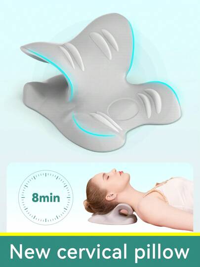 1pc Neck And Shoulder Relaxer, Cervical Traction Device For  And Cervical Spine Alignment, Chiropractic Pillow Neck Stretcher