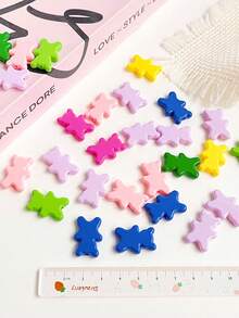 chenming 20pcs Acrylic Bear Beads In Various Colors Suitable For Daily Wear, Holidays And Diy Jewelry Making Accessories Wholesale - 20pcs - View 8