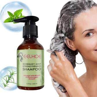 100ml 迷迭香與薄荷滋養修護洗髮水,針對乾燥毛躁髮質,令頭髮更清爽柔軟,適用於護髮