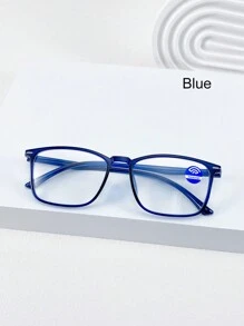 1pc Men's Rectangular Minimalist Lightweight Eyeglasses For Daily Use Clear Glasses Accessories - Clear - View 10