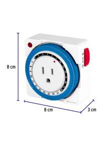 Mini Analog Timer 1 Event, 15 Min Intervals TEM-1M 46996 - White - View 2