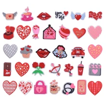 25/16/33入組情人節主題鞋飾,適用於clogs Jibtz氣泡拖鞋、凉鞋、pvc鞋配件,適合聖誕生日禮物派對禮物 - 33pcs - 查看 1