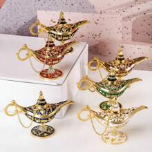 復古燈神燈收藏紀念版/婚禮桌面裝飾,可收藏的稀有經典小巧阿拉伯道具和精美的派對/生日禮物 - 黑色 - 查看 7