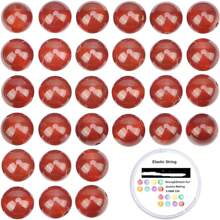 100Pcs (6/8/10mm)Natural Crystal Beads Stone Gemstone Round Loose Energy Healing Beads With Free Crystal Stretch Cord For Jewelry Making - Beads - View 83