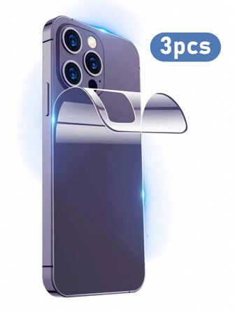 3張柔軟後屏幕膜適用於iphone