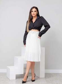 Women Skirts - Beige - View 2