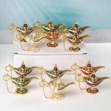 Vintage  Magic Lamp Genie Collector's Edition/Wedding Table Decoration,Collectable Rare Classic Small Dimension Arabian Props  Pot & Delicate Gift For Party/Birthday - Blue - View 8