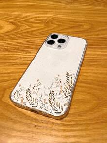 1入組透明TPU全覆蓋草紋手機殼，適用於iPhone - 彩色 - 查看 2