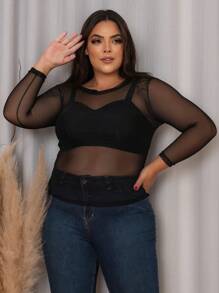 Plus Size Blouses - màu đen - Xem 1