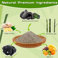 深層潔淨薑足貼,竹醋薑粉按摩油日式足貼,可護理足部,薑竹足貼（10片裝） - 黑色 - 查看 2