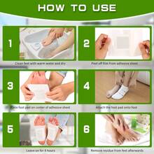 深層潔淨薑足貼,竹醋薑粉按摩油日式足貼,可護理足部,薑竹足貼（10片裝） - 黑色 - 查看 8