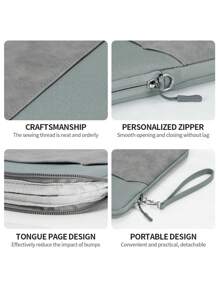 DANYCASE 10.8-13.3 英寸平板电脑笔记本电脑保护套，8 英寸电子产品收纳包，带衬垫保护，兼容 iPad、AWI 设备 - 粉色 - 查看 10