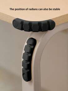 黑色電纜夾,電纜組織管理工具,電纜組織器usb電纜夾線組織器 - 黑色 - 查看 4