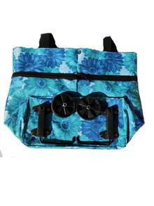 1只隨機顏色運動包家庭購物袋手提袋可放在車上並可拉伸和折疊,適用於旅行