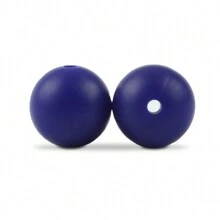 20入組12/15mm硅膠珠子,用於鑰匙扣製作、硅膠主珠子、松軟的橡膠硅膠質地頸鏈珠裝套件、筆專用圓形硅膠珠